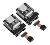 Binghe ESP32 CAM Placa de Desarrollo ESP32-CAM ESP32 WiFi Bluetooth con OV3660 Módulo de cámara y USB-Descargador Micro Interfaz Compatible con Arduino(2 Piezas)