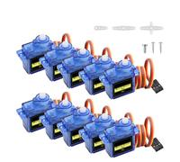 Binghe Kit de 10 Piezas 9G Micro Servomotor Servo Motor Mini para RC Robot Helicóptero Automóviles Compatible con Arduino