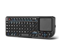 Binghe Mini Teclado Inalámbrico con Panel Táctil, Mini Teclado Bluetooth, A8 2.4G Teclado Inalámbrico con Retroiluminación Multicolor para Windows/Linux/Mac/Android/Google/Smart TV OS