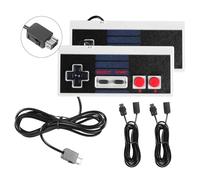 Binghe NES Game Controller, Mini Classic Edition Controller con NES Interfaz y 3M Cable Alargador Compatible con Nintendo NES/PC/M-A-C/Raspberry Pi 3(2 Piezas)