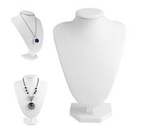 BINGHONG3 - Maniquí de Piel sintética para Joyas, Collares, Collares, Soporte para el Cuello y el Pecho