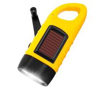 BINGKELE Wind Up - Linterna solar portátil para camping, manivela, recargable, dinamo para escalada y senderismo (paquete de 1)