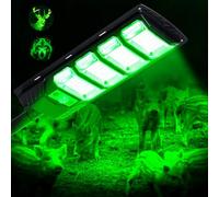 BINGLUX Luces de cerdo para caza nocturna, 10000 lúmenes, luz verde de caza para cerdos con control remoto, sensor de movimiento e impermeable, luz alimentadora de cerdo alimentadora de cerdo