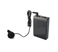 BINGNU Amplificador de Voz, Cuello de micrófono inalámbrico Clip en Cuello portátil Mice con Receptor transmisor FM Micrófono Mic MICRY for la reunión del Maestro