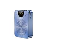 BINGNU Amplificador de Voz, Guía del Maestro Amplificador de Voz Reloj inalámbrico Altavoz micrófono 5W Soporte TF Conexión Disco Tarjeta u(Blue-Wired)