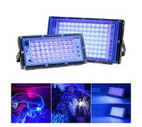 BINGNU Focos LED, DIRIGIÓ Exterior RGB Iluminación del Paisaje Escenario Que Cambia de Color IP65 Lámpara Noche Luces Impermeables for la Fiesta Halloween Bar para Garaje y jardín(100W)