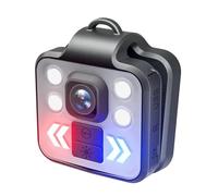 BINGNU Mini cámara Corporal, cámara Corporal, Mini Linterna LED portátil for Deportes al Aire Libre, cámara de grabación pequeña for autoprotección W8 para Seguridad, reuniones, Trabajo(Only Camera)