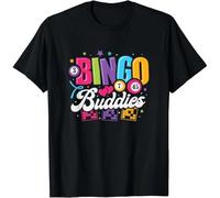 Bingo Buddies Lucky Game Players Funny Men Women Gift Unisex T-Shirt Black S