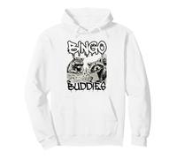 Bingo Buddies Raccoon Funny Matching Bingo Partner Sudadera con Capucha