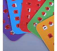 Bingo Cards - 5pcs Shutter Slide Bingos Cards Game | Sturdy Logic Thinking Finger Game, Reusable Bingo Boards For School Office Party Gatherings Travel Camping Home Family Fun Activity