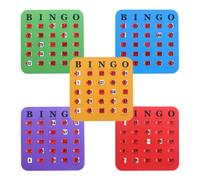 Bingo Cards For Seniors Fun Game Fingertip Slide Logic Thinking | 5-Pieces Bingo With Slide Cards for Party School Office Gatherings Travel Camping