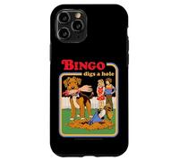 Bingo Digs a Hole Sarcastic Dog Retro Funny Adult Humor Carcasa para iPhone 11 Pro