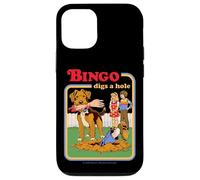 Bingo Digs a Hole Sarcastic Dog Retro Funny Adult Humor Carcasa para iPhone 12/12 Pro