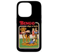 Bingo Digs a Hole Sarcastic Dog Retro Funny Adult Humor Carcasa para iPhone 14 Pro
