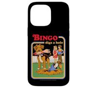 Bingo Digs a Hole Sarcastic Dog Retro Funny Adult Humor Carcasa para iPhone 14 Pro Max