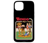 Bingo Digs a Hole Sarcastic Dog Retro Funny Adult Humor Carcasa para iPhone 15 Plus