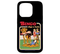 Bingo Digs a Hole Sarcastic Dog Retro Funny Adult Humor Carcasa para iPhone 15 Pro