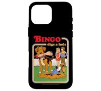 Bingo Digs a Hole Sarcastic Dog Retro Funny Adult Humor Carcasa para iPhone 16 Pro Max