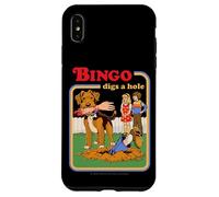 Bingo Digs a Hole Sarcastic Dog Retro Funny Adult Humor Carcasa para iPhone XS Max