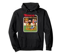 Bingo Digs a Hole Sarcastic Dog Retro Funny Adult Humor Sudadera con Capucha