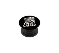 Bingo El único Lugar Donde me Encanta Escuchar a mi Edad Llamado Divertido PopSockets PopGrip Adhesivo