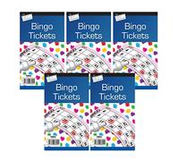 Bingo Game Tickets - 600 Games In Jumbo Size In Pack Of 5