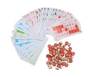 Bingo, Material De Papel De Madera | Noventa Piezas Número Cuarenta Y Ocho Cartas De 0,55 Libras, El Juego De Mesa Familiar Educativo Interactivo Proporciona Diversión Atractiva Para Las Reuni