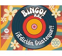 BINGO MUSICAL: EDICIÓN GUATEQUE XXL | 200 Cartones: | Juego de canciones de los 60, 70 y 80 en España | Ideal para grandes grupos, fiestas y jubilaciones