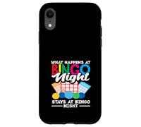 Bingo Night Jugador de bingo Lo que sucede se queda Carcasa para iPhone XR