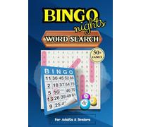 Bingo Nights Word Search: Puzzle Book for Adults & Seniors | Classic Number Games Vocabulary | Social & Relaxing Entertainment | Brain Training | Easy ... | Perfect Gift for Birthdays or Holidays