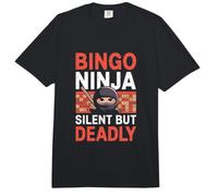 Bingo Ninja Silencioso Pero Mortal Bingo Divertido Comfort Colors Adult Heavyweight T-Shirt