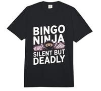 Bingo Ninja Silencioso Pero Mortal Bingo Divertido Comfort Colors Adult Heavyweight T-Shirt