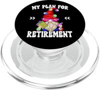 Bingo Retirement Plan GNOME For Men and Retired Grandpa Life PopSockets PopGrip para MagSafe