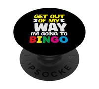 Bingo Sal De Mi Camino Voy A Jugador De Bingo PopSockets PopGrip Adhesivo