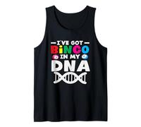 Bingo Tengo Bingo En Mi ADN Divertido Jugador Camiseta sin Mangas