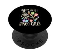 Bingo Time Funny Bingo Jugador Juego Amante Humor PopSockets PopGrip Adhesivo