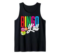 Bingo Todos ustedes Coloridos Números Divertido Bingo Camiseta sin Mangas
