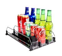 BingoHive Automático Dispensador Latas Nevera Organizador Latas Frigorífico Refrigerador Cocina Despensa Almacenamiento 15 latas de tamaño estándar de 330ML 440ML 500ML Cerveza Soda Refrescos Bebidas