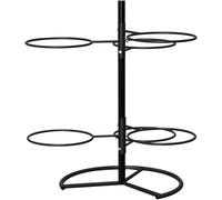 bingomiynhg Soporte Grande de Metal para Pelotas de Yoga, Estante de Almacenamiento de Pelotas de Ejercicio de 1 Capa, Organizador de Equipos de Ejercicio para Estudios de Yoga y gimnasios Dom