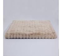 BingoPaw Cama para Perros Grande, 120x90x8cm XXL Colchón para Perros Colchoneta Perro Lavable, Base Antideslizante, para Perros Grandes, Beige
