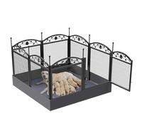 BingoPaw Valla Box parto perros: recinto interior para cachorros para perros de exterior de metal Box sala parto perro Recinto 8 paneles con alfombrilla impermeable de PVC para jardín camping