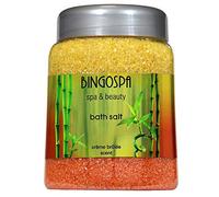 BINGOSPA - Sal de baño relajante y calmante para crème brûlée con un bonito aroma para la relajación, ayuda en el cansancio, 850 g