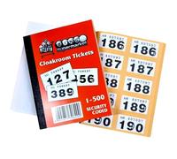 Bingosupermarket Boletos Para Rifa 1-500 Guardarropa Bordeados (Naranja)
