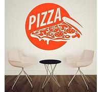 BINGQIAN Adhesivo decorativo para restaurante, pizza, comida, vinilo, 50 x 60 cm