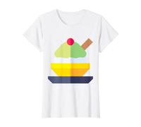 Bingsu Bingsoo Amante de la Comida Coreana Corea del Sur Camiseta gráfica económica, Mujer, Blanco, S