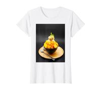 Bingsu Bingsoo Amante de la Comida Coreana Corea del Sur Camiseta gráfica económica, Mujer, Blanco, XL
