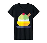 Bingsu Bingsoo Amante de la Comida Coreana Corea del Sur Camiseta gráfica económica, Mujer, Negro, M