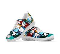 Binienty Zapatillas deportivas para mujer, para correr, para enfermera, malla transpirable, para caminar, uso diario, Estilo de retazos dentales, 37 EU