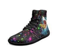 Binienty Zapatos anchos para hombre, minimalistas, antideslizantes, sin caída, talla 6-14 de EE. UU, Ink Splash Shark, 39 EU