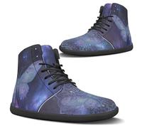 Binienty Zapatos descalzos para mujer y hombre, anchos, minimalistas, sin caída, para caminar, senderismo, zapatos planos para uso diario, Universe Mandala Butterfly, 44 EU